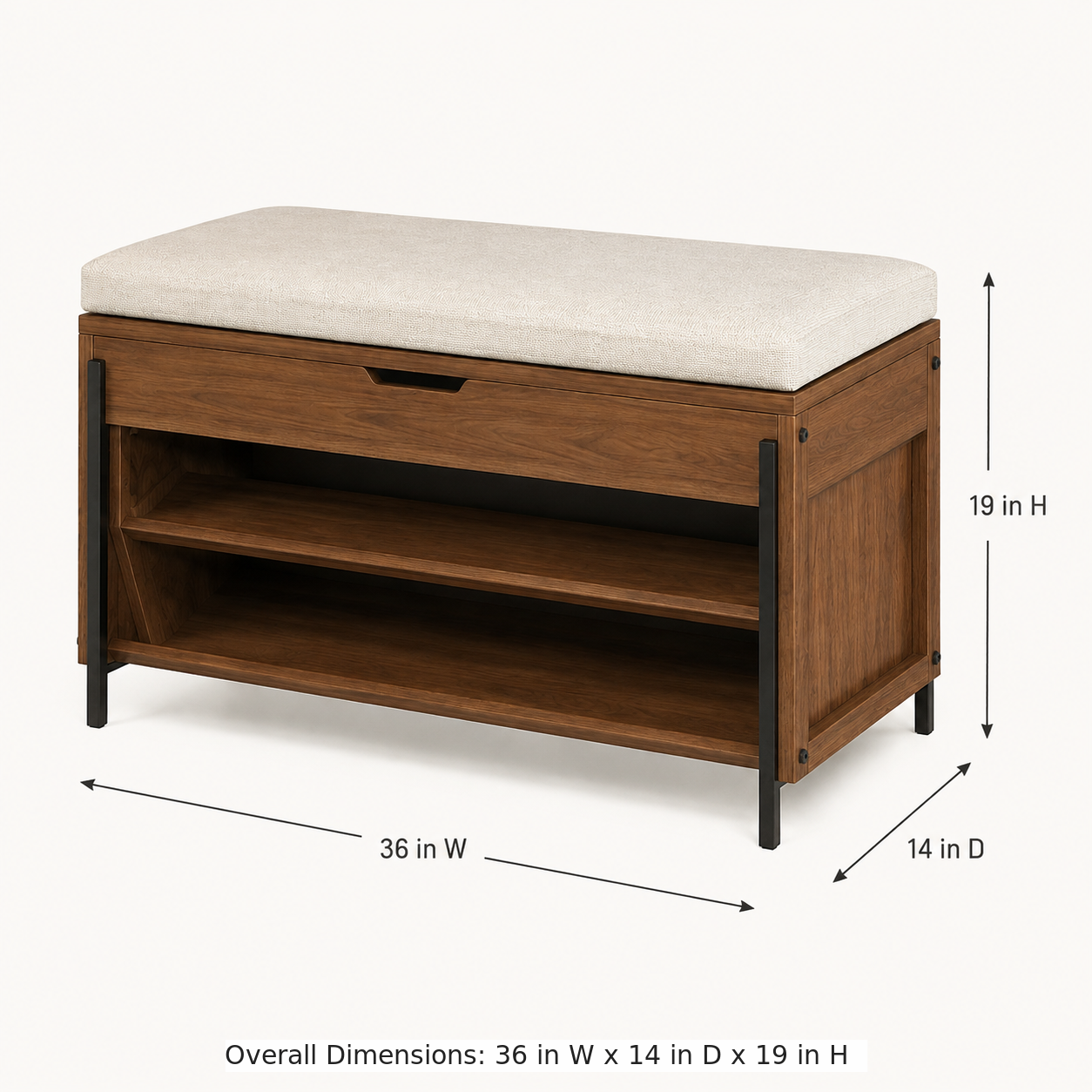 TuckSeat Shoe Storage Bench