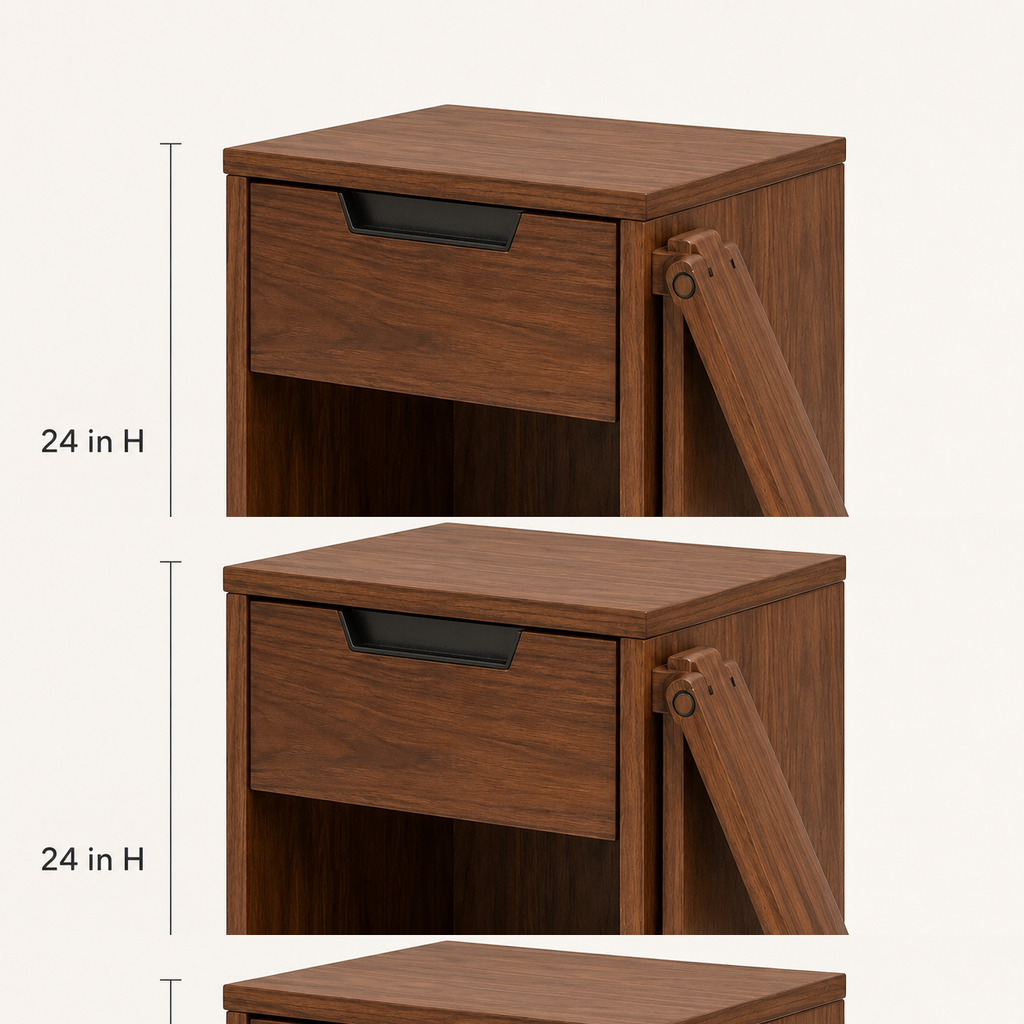 QuietNook Bedside Table