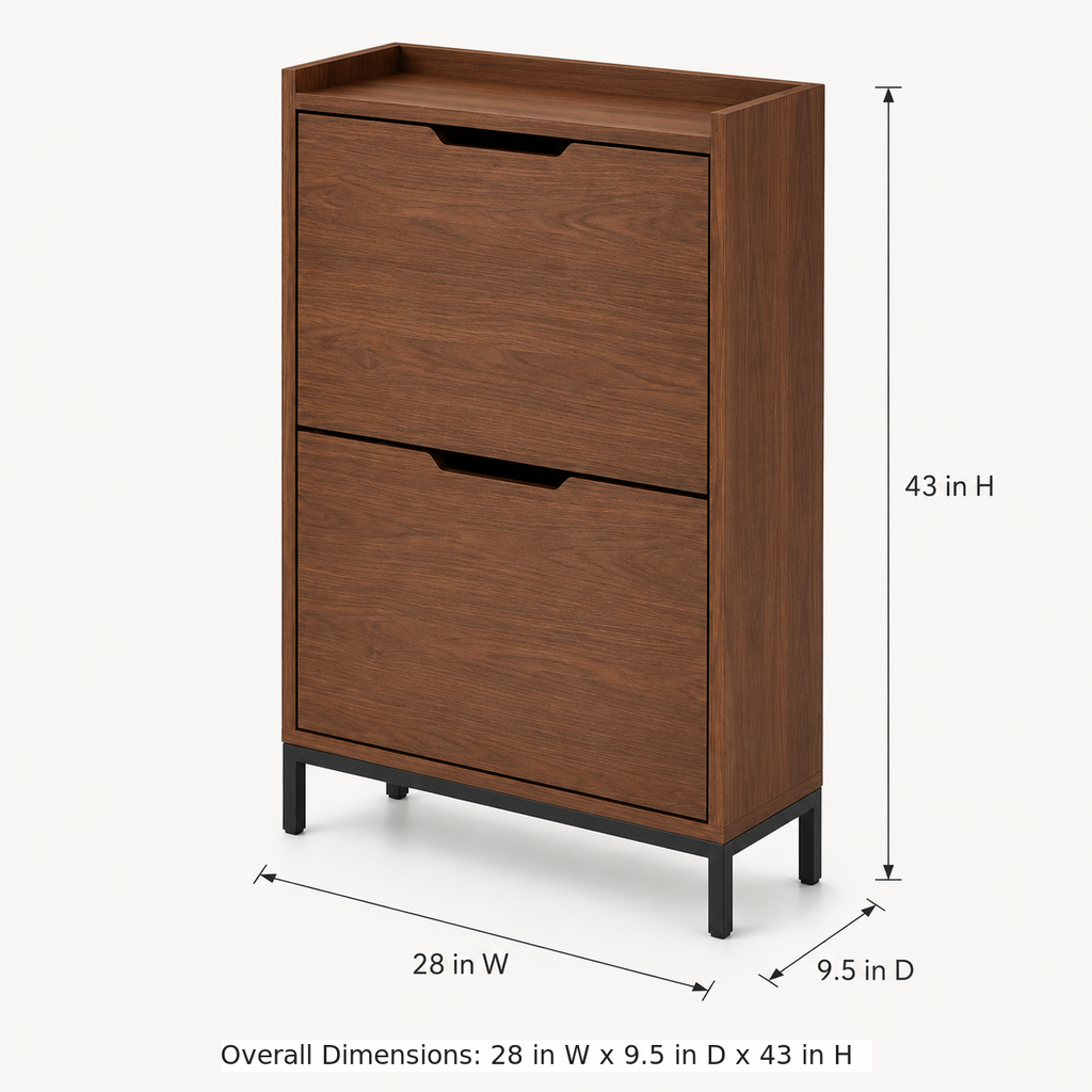 PivotDrop Slim Shoe Cabinet
