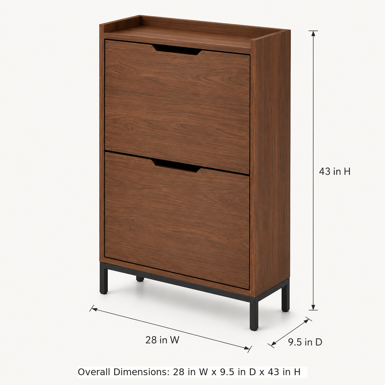 PivotDrop Slim Shoe Cabinet