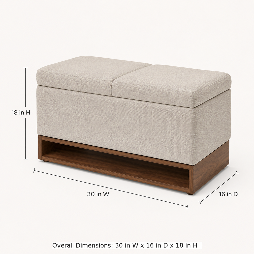 FoldHarbor Storage Ottoman