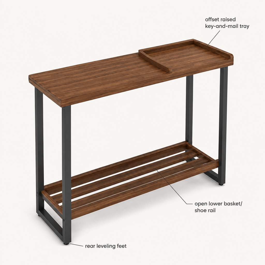LedgeArc Slim Console Table