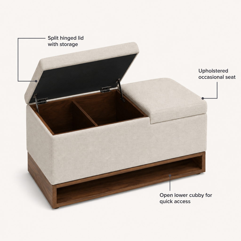 FoldHarbor Storage Ottoman