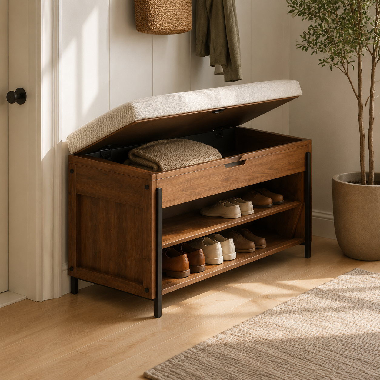 TuckSeat Shoe Storage Bench